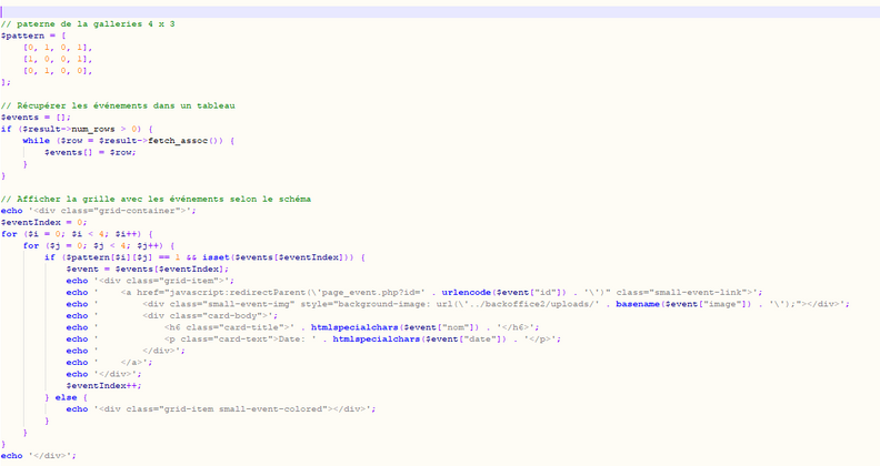 Backend features