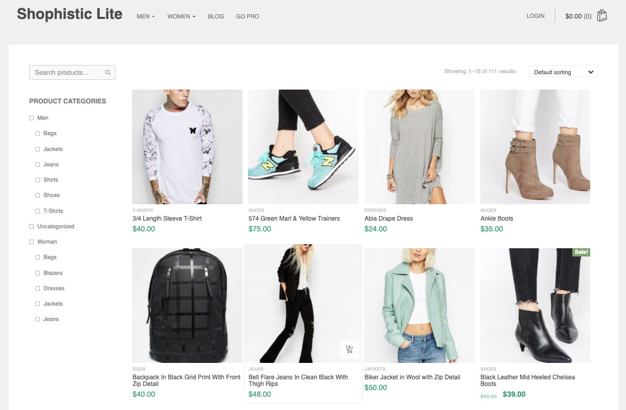 ShopisticLite theme