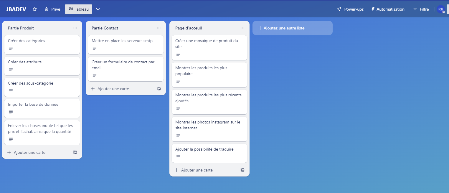 Trello board